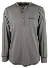 Tommy Bahama Men's San Jacinto IslandZone Henley Pullover Shirt Black Medium